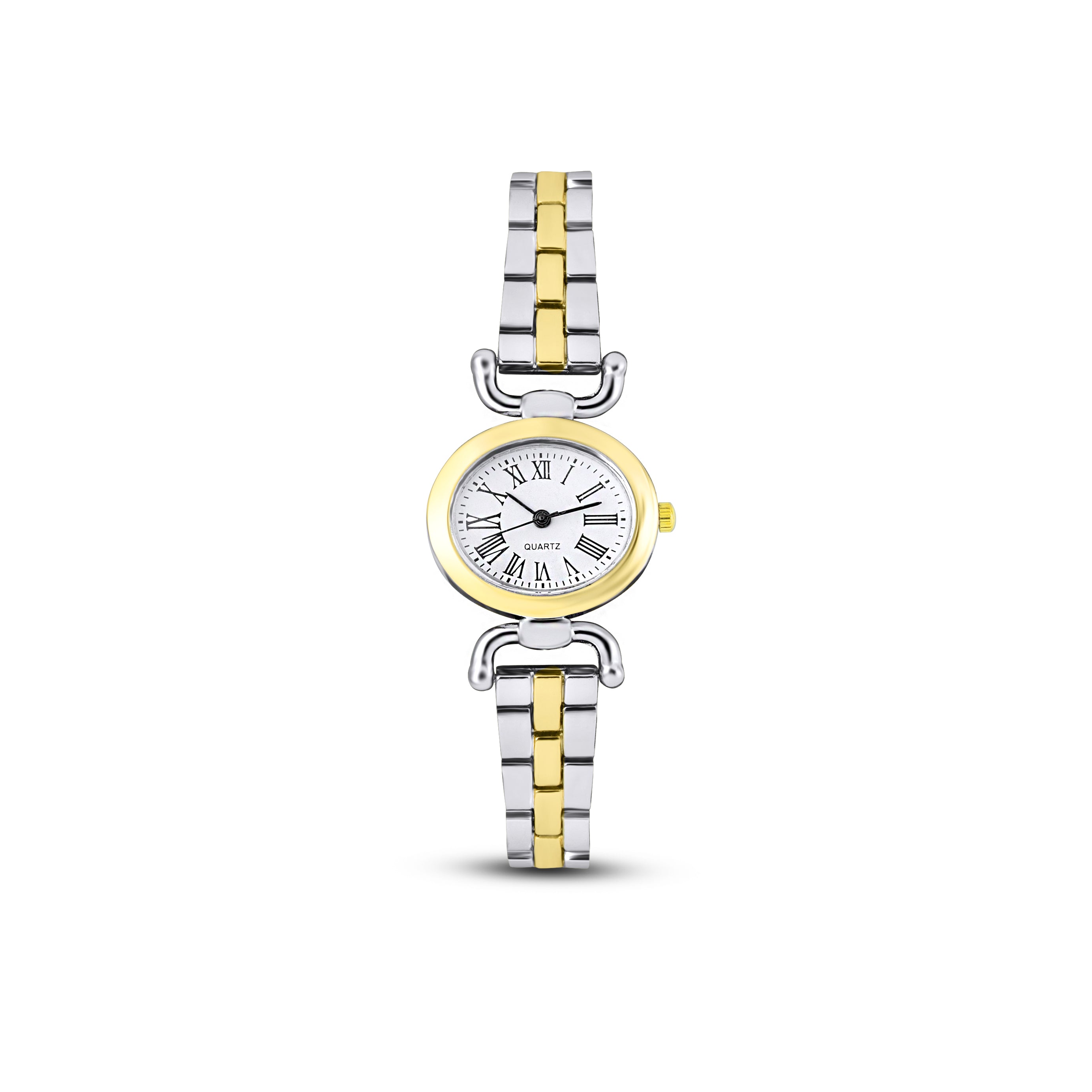Fiora Oval Model Kadın Saat, Gold-Gümüş Renk (Çelik)