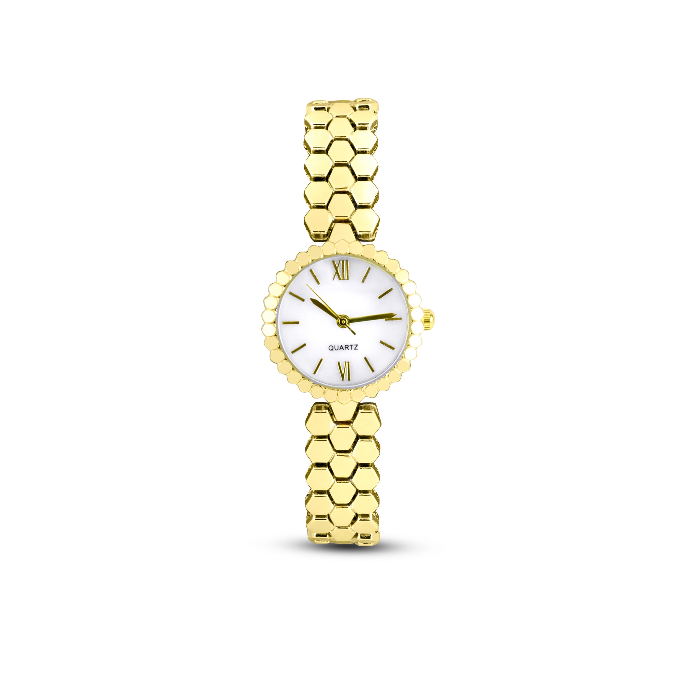 Elantra Oval Kadın Saat, Minimal tasarım Gold Renk (Çelik)