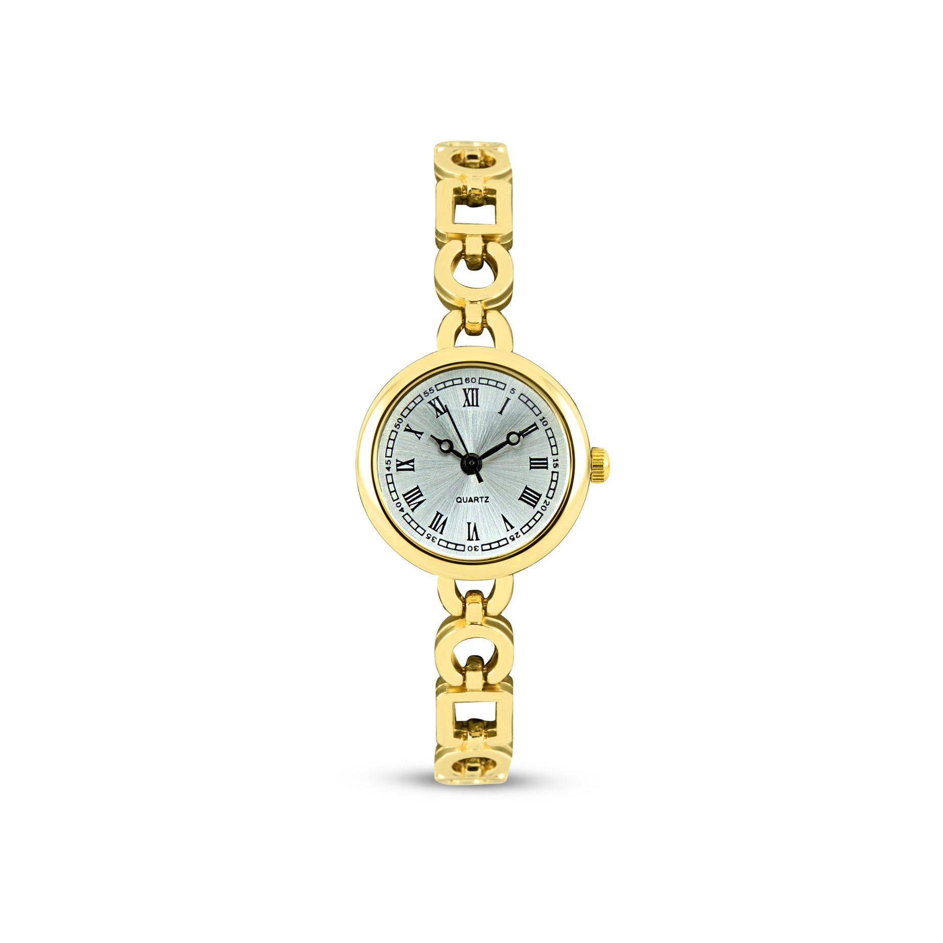 Caelline Yuvarlak Model, Gold Renk Kadın Kol Saati (Çelik)
